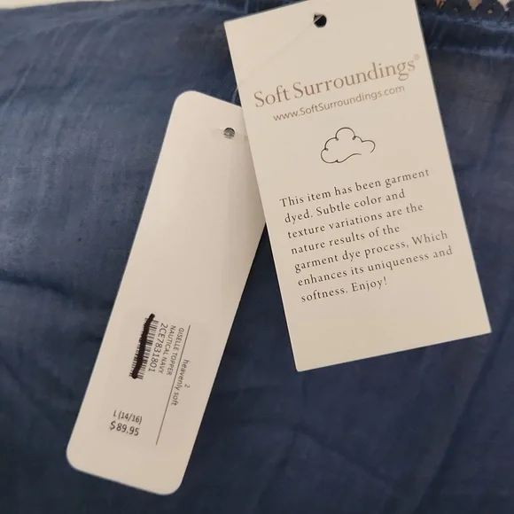 Nwt Soft Surroundings Giselle Tunic L - Picture 5 of 7